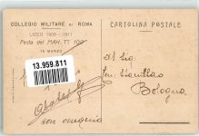00100 Roma Rom Lithographie Collegio Militare Festa del Mak TT 100 Liceo 1908-1911