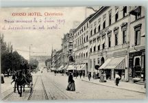 Oslo Kristiania 1907 - Grand Hotel Kutsche