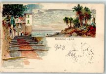18012 Bordighera 1904 Künstlerkarte sign. Manuel Wielandt