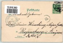 10115 W1000 Wannsee 1899 Lithographie Berolina Königsstraße Straßenbahn Grand-Hotel