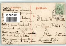W4130 Moers Zeche Rheinpreussen Schacht IV Bergbau 1905 Gebrauchsspuren
