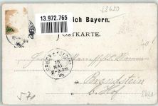 96231 W8623 Vierzehnheiligen 1896 Lithographie Maintal Schloss Banz