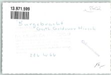 96138 W8602 Burgebrach FOTO KEINE AK Gasthaus Goldener Hirsch Ort handschriftlich