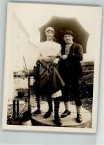 Pärchen Transvestit 1914 Privatfoto AK