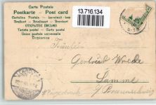 Prägedruck Lebkuchen Spielzeug Puppen Weihnachtsmann 1905 BOAKC
