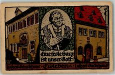 O4250 Lutherstadt Eisleben sign. OFK Martin Luthers Geburts- und Sterbehaus Künstlersteindruck Künstlerkarte