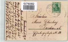 01705 O8210 Freital 1908 BOAKC Zauckerode Bäckerei Oscar Schlosser Kinder Bahnpost Nossen Privatfoto AK