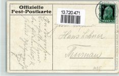 97421 W8720 Schweinfurt 1913 BOAKC Lithographie 12. Unter- und Oberfränkisches Bundesschiessen 1913 Schütze Schiessstand Wappen