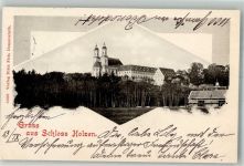 84051 W8307 Essenbach , Niederbay Foto AK Schloss Holzen Adelskorrespondenz