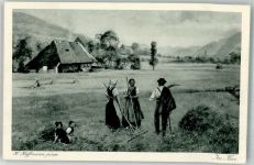 Heuernte Verlag Edm. von König Schwarzwald VI Nr.7 Hoffmann, H. Künstlerkarte