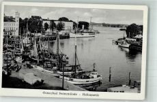 Swinemünde Swinoujscie Foto AK Hafen