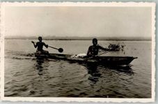 Dakar 1952 Foto AK Ruderboot Einbaum
