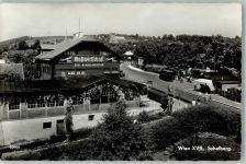 1170 Wien 17. Bezirk, Hernals 1961 Foto AK Gasthaus zur Himmelmutter Schafberg Omnibus