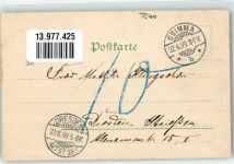 04668 O7240 Grimma 1899 Lithographie Kloster Nimbschen Klosterruine