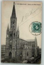 San Sebastian Donostia Foto AK Kirche del Buen Pastor Marke bildseitig