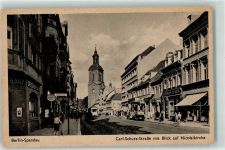10115 W1000 Spandau - Carl-Schurz-Straße Nicolaikirche Bankgebäude Tabakwarengeschäft Straßenbahn