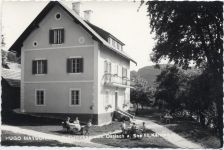 um 1955/65 - Österreich, Ossiach am See, Kärnten: Frühstückspension Hugo Matschnigg, Foto-Ak Nr. 83091,L & H