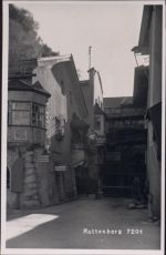 um 1930/40 - Rattenberg, Tirol, Gasse/Hof,Georg Angerer