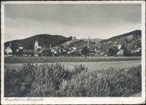 77723 W7614 Gengenbach 1941 - Gengenbach im Schwarzwald, Ansicht, Berge,Jos. Berger AKU1