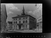 35423 W6302 Lich , Hess GLASNEGATIV Rathaus