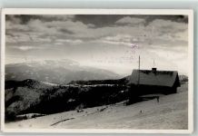 Schlatterer Hütte 1935 Winter Hüttenstempel