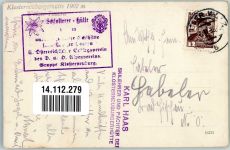 Schlatterer Hütte 1935 Winter Hüttenstempel
