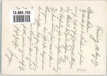 W8050 Freising , Oberbay Kalidünger auf dem Bohnenfeld Ort handschriftlich Düngerwerbung 1939 Gebrauchsspuren