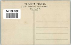 Granada 1908 Foto AK Alhambra Marke bildseitig