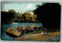 Colombo 1908 Foto AK River Transport