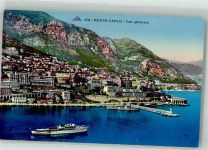 Monte Carlo 1932 Foto AK Hafen Generalansicht
