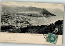 San Sebastian Donostia Foto AK Marke bildseitig