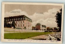 02000 Laon 1916 Foto AK Kaserne Schule Lyceum Feldpost WK I Inf.Div.