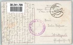08200 Sedan 1917 Foto AK Denkmal Turenne Stadthaus Feldpost WK I Landw-Rgt.120