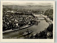 Decin Tetschen-Bodenbach Foto AK Schloss Elbe Schäferwand