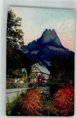 Decin Tetschen-Bodenbach Foto AK Sperlingstein Böhmische Mittelgebirge Photochromiekarte
