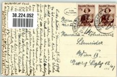 6293 Tux 1949 Winter Ort handschriftlich Gefronen Wand