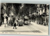 06000 Nice Nizza Foto AK Auto Litfaßsäule Straßenbahn Avenue de la Gare