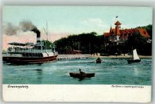 Gravenstein Grasten 1909 - Kurhaus und Landungbrücke mit Dampfer Verlag Zieher, Ottmar