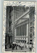 New York City 1904 Gebrauchsspuren Stock Exchange