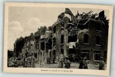 59000 Lille Foto AK Feldpost WK I Explosion 1916 Uniform