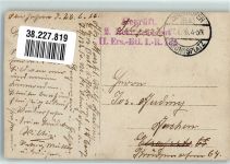 Oberhoffen-sur-Moder Oberhofen Ort lt. Stempel Geprüft 2. Rekrutendepot II. Ers.-Btl. I.-R. 132 Deutsches Heer WK I 1916