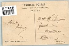 San Sebastian Donostia 1910 Foto AK Palacio Real de Miramar Marke bildseitig