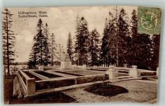 Vaasa Vasa 1928 Foto AK Kriegerdenkmal Marke bildseitig
