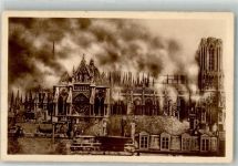 51100 Reims Foto AK Kirche Kathedrale nach dem Bombartement 19. Sept. 1914