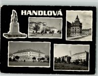 Handlova Krickerhau 1966 Foto AK Denkmal Auto Straße