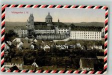 88250 W7987 Weingarten , Württ 1916 - Klosterkirche mit Kaserne Schwarz-Weiß-Rot Feldpost WK I