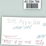 34593 W3589 Appenfeld FOTO KEINE AK