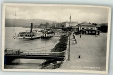 4020 Linz 1933 Foto AK Landungsplatz
