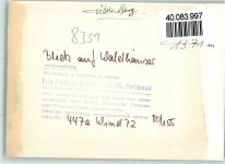 94556 W8351 Waldhäuser FOTO KEINE AK Aussicht