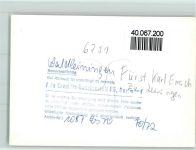 W6933 Waldleiningen , Baden Gemälde Fürst Karl Emich Gemälde FOTO KEINE AK
